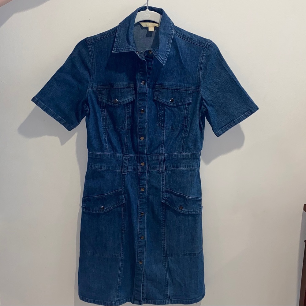 Jean Button Down Dress